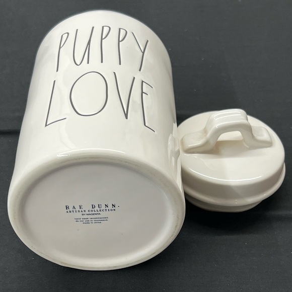 Rae Dunn Puppy Love Ceramic Canister Artisan Collection by Magenta - Picture 5 of 5